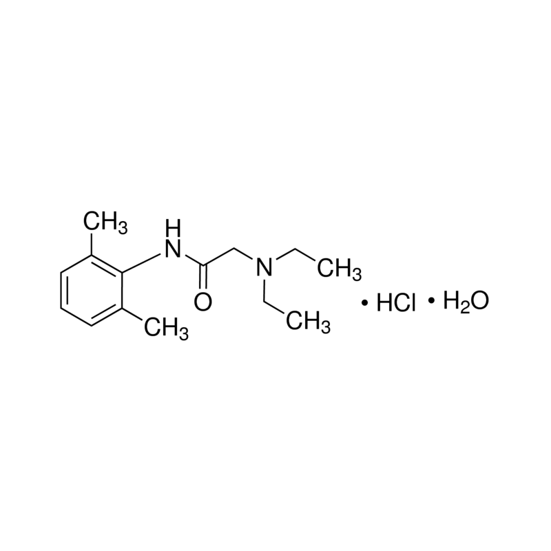 2-Diethylamino-N-(2,6-dimethylphenyl)acetamide hydrochloride monohydrate , CAS: 6108-05-0