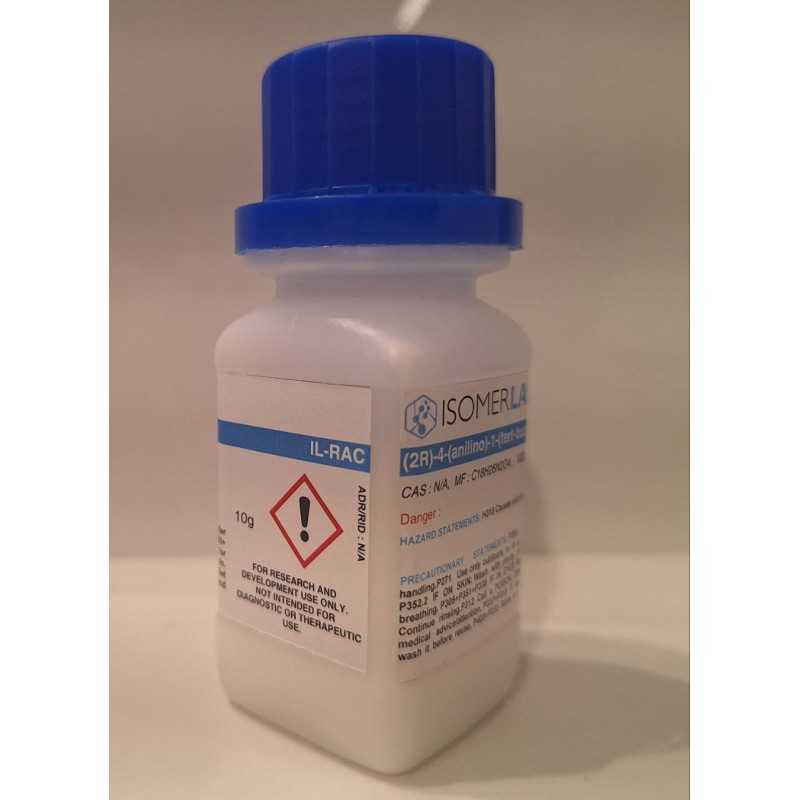 (2R)-4-(anilino)-1-(tert-butyloxycarbonyl)-2-methylpiperidine-4-carboxylic acid , CAS: N/A