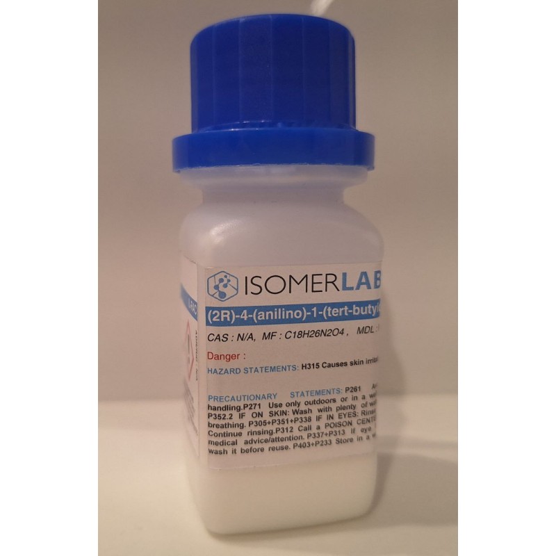 (2R)-4-(anilino)-1-(tert-butyloxycarbonyl)-2-methylpiperidine-4-carboxylic acid , CAS: N/A