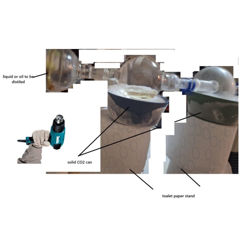 KUGELROHR aka BALL TUBE , SHORT PATH  DISTILLATION SETUP V1.0