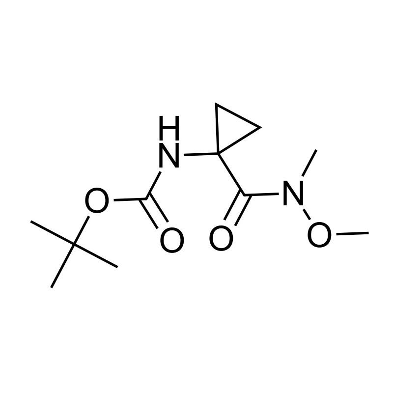 tert-butyl (1-(methoxy(methyl)carbamoyl)cyclopropyl)carbamate , CAS: 161521-10-4