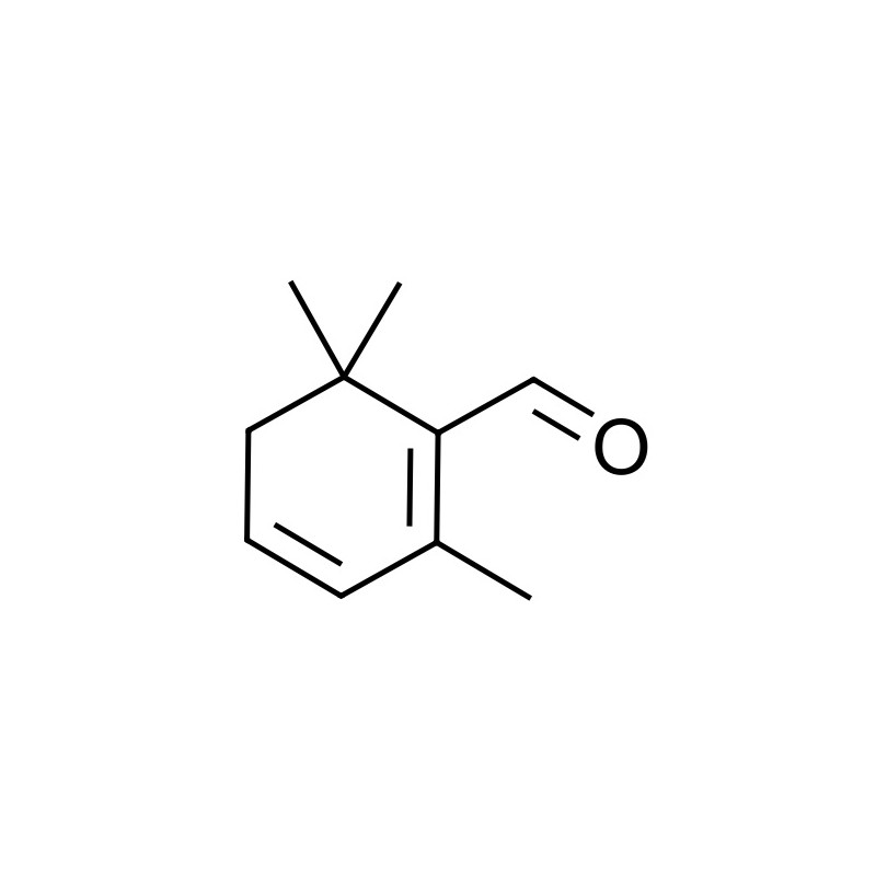 2,6,6-Trimethylcyclohexa-1,3-dienecarbaldehyde , CAS: 116-26-7