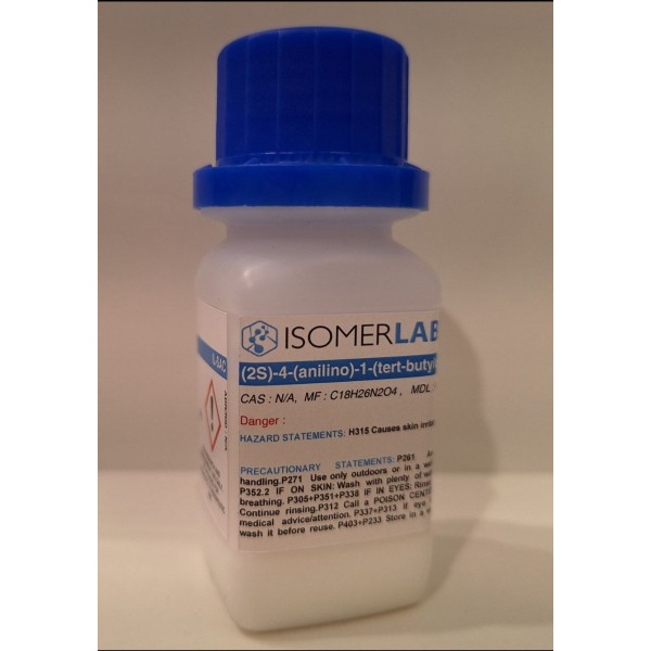 (2S)-4-(anilino)-1-(tert-butyloxycarbonyl)-2-methylpiperidine-4-carboxylic acid  , CAS: N/A