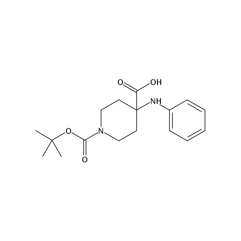 1-(tert-Butoxycarbonyl)-4-(phenylamino)piperidine-4-carboxylic acid , CAS : 1159835-31-0