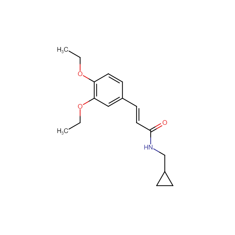 (2E)-N-(cyclopropylmethyl)-3-(3,4-diethoxyphenyl)prop-2-enamide