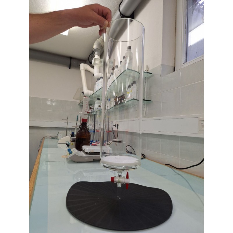 BULK COLUMN FOR CHROMATOGRAPHY W/ GLASS FRIT POROSITY DISC 1 (Ø 140MM) , H = 500 MM , W/ PTFE STOPCOCK BORE SIZE : 6MM