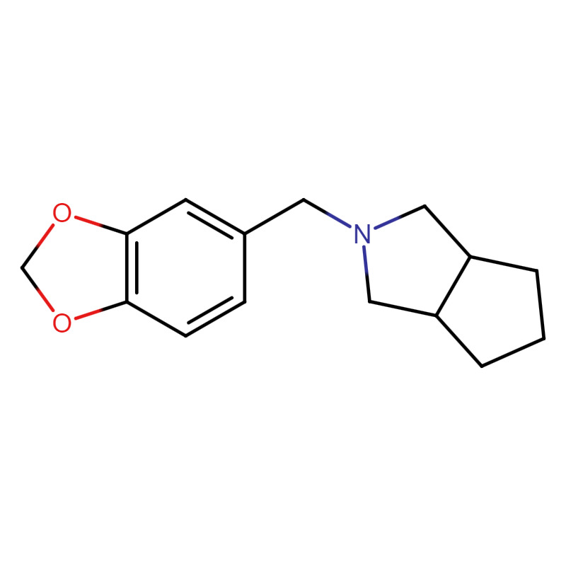 2-[(2H-1,3-benzodioxol-5-yl)methyl]-octahydrocyclopenta[c]pyrrole , CAS: N/A