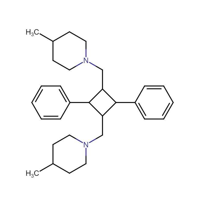 4-methyl-1-(3-[(4-methylpiperidin-1-yl)methyl]-2,4-diphenylcyclobutylmethyl)piperidine , CAS: N/A