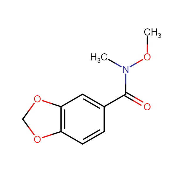 N-methoxy-N-methyl-2H-1,3-benzodioxole-5-carboxamide , CAS: 147030-72-6