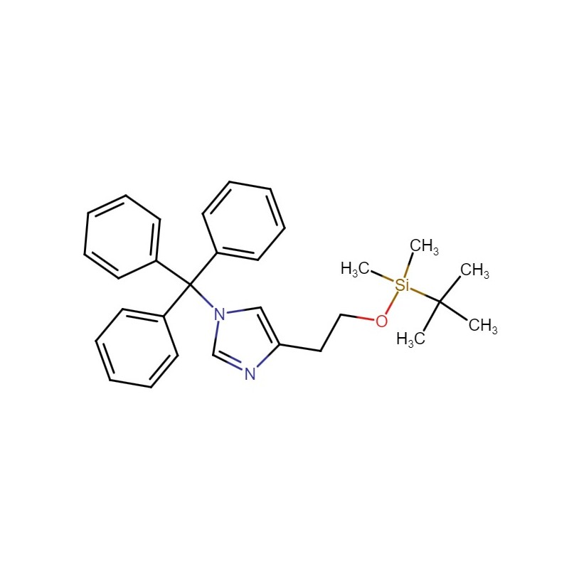 4-(2-((tert-butyldimethylsilanyl)oxy)ethyl)-1-trityl-1H-imidazole , CAS : 928136-82-7