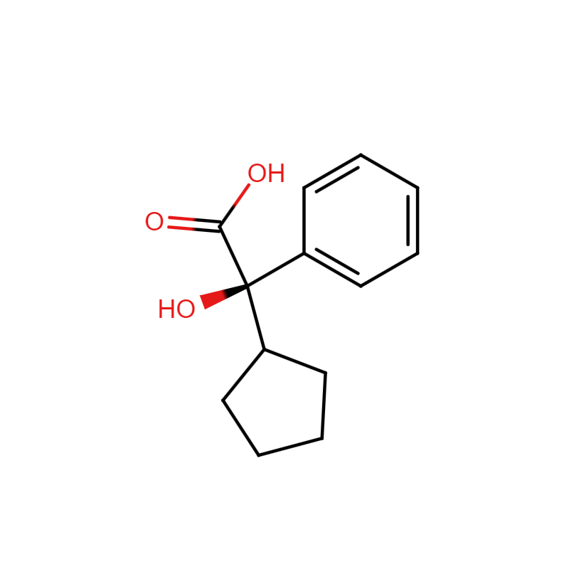 (2R)-2-cyclopentyl-2-hydroxy-2-phenylacetic acid ,  CAS: 64471-45-0