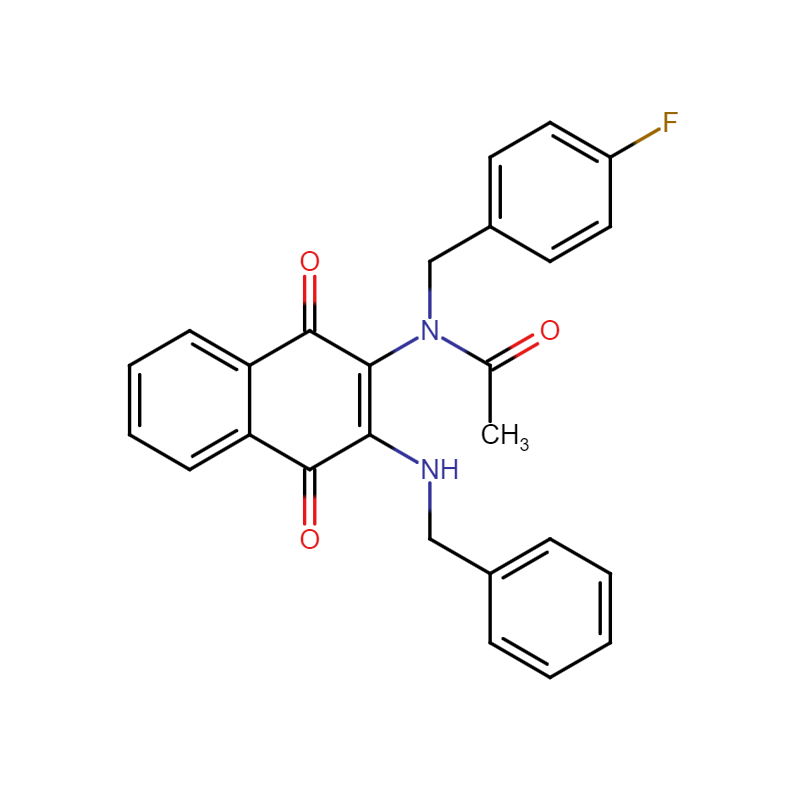 N-[1,4-Dihydro-1,4-dioxo-3-[(phenylmethyl)amino]-2-naphthalenyl]-N-[(4-fluorophenyl)methyl]acetamide , RIPGBM , Apoptosis Activator