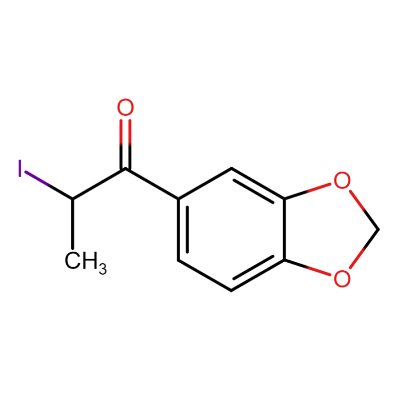 1-(1,3-benzodioxol-5-yl)-2-iodopropan-1-one , CAS: N/A