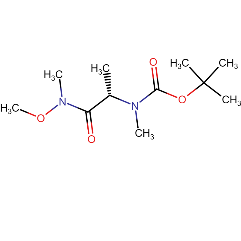 tert-butyl (S)-(1-(methoxy(methyl)amino)-1-oxopropan-2-yl)(methyl)carbamate , CAS: 170097-58-2