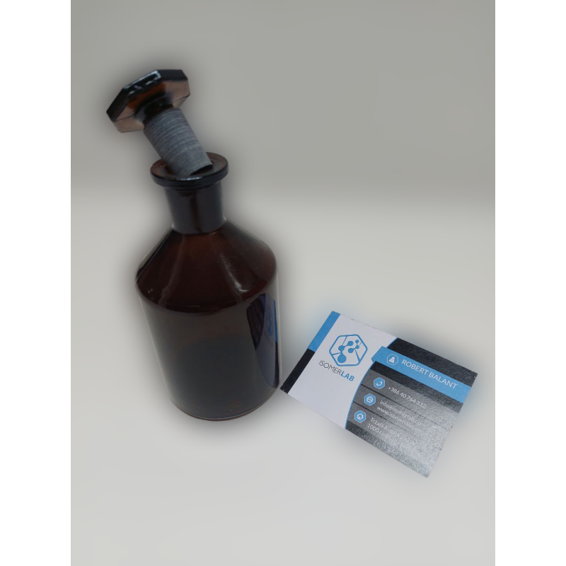 Reagent Bottle, narrow neck, soda-lime, amber