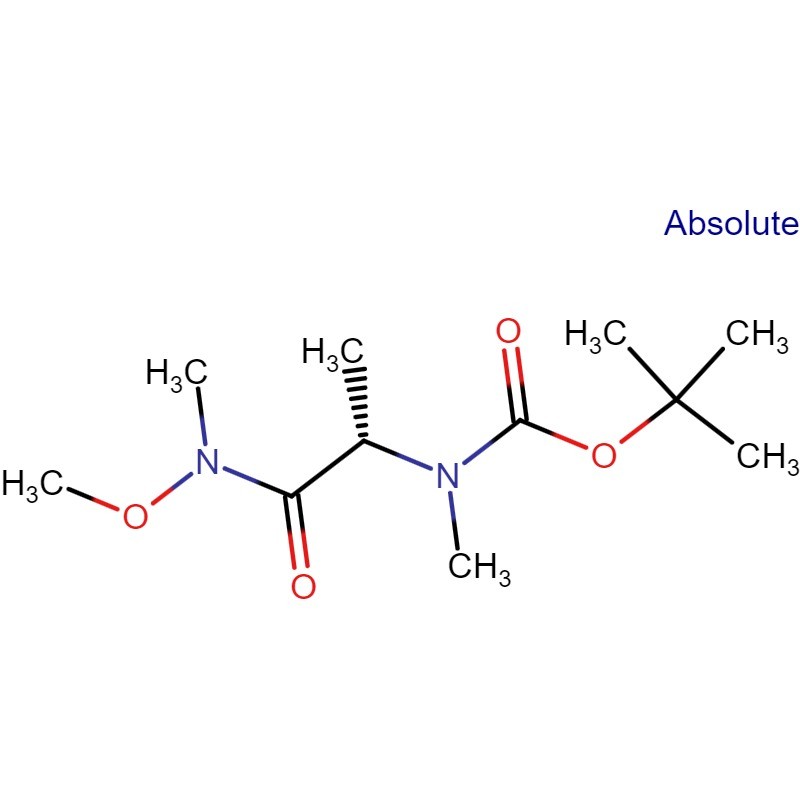 tert-butyl (S)-(1-(methoxy(methyl)amino)-1-oxopropan-2-yl)(methyl)carbamate , CAS: 170097-58-2